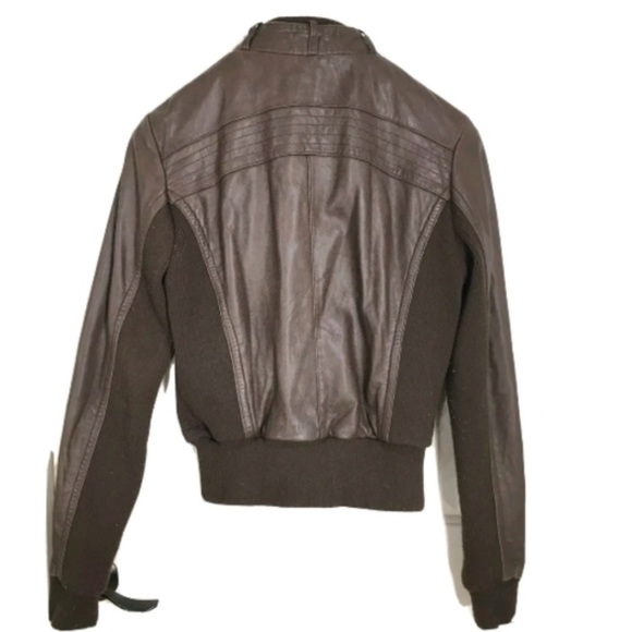Anthropologie Idra brown leather bomber - Picture 8 of 9